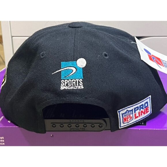 Jacksonville Jaguars Vintage Sports Specialties Black Grid Snapback Cap Hat New - Picture 4 of 11